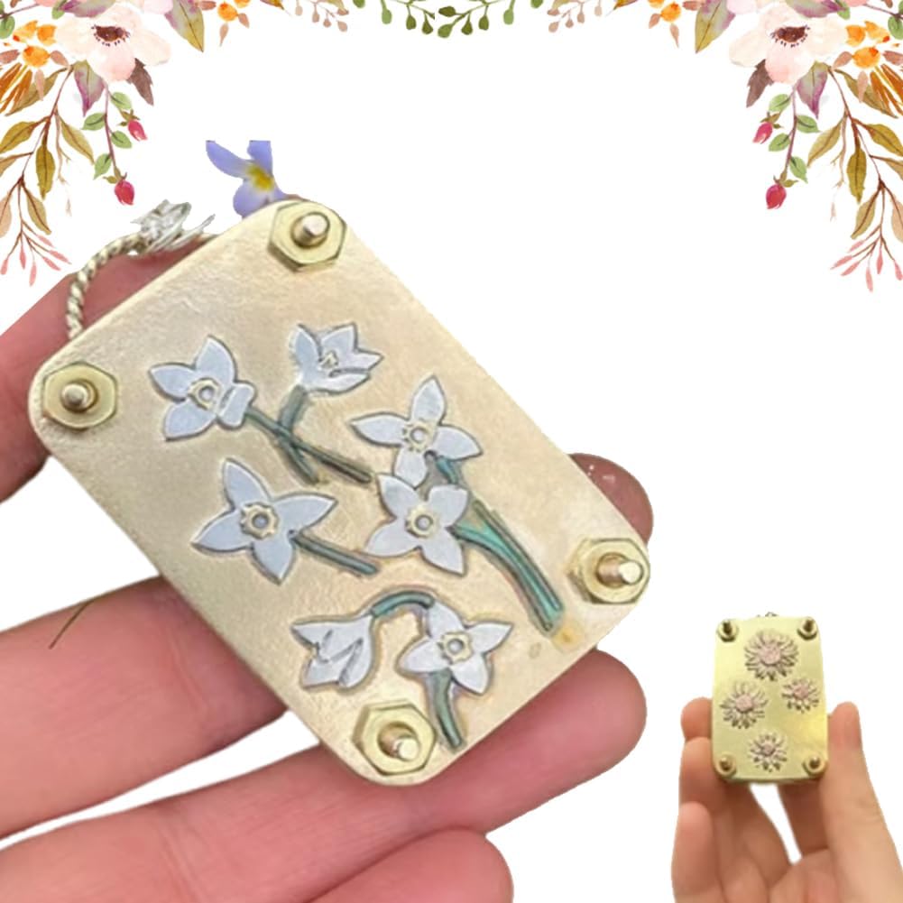 Micro Flower Press, Miniature Flower Press Kit, Plants Art \u0026 Crafts Metal Flowers Pressing, DIY Pressed Plant Preservation Kit for Arts and Crafts Lovers, Plant Lover Gifts